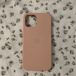 Pink iPhone 12 silicon case